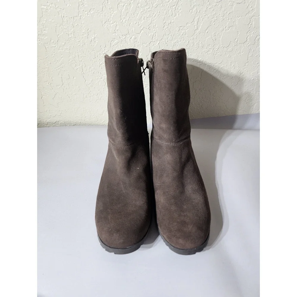 TEVA SEGUNDO WOMEN SHORT BOOTS SUEDE BROWN US 10‎